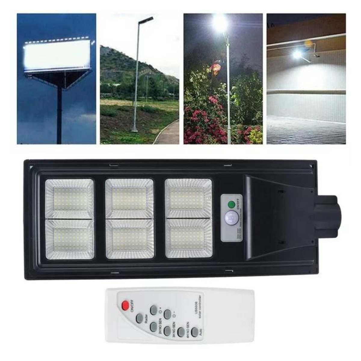 Faro LED Solar Renovable para Exteriores