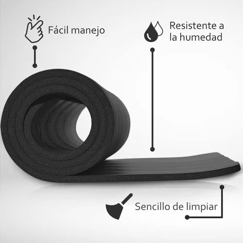 Mat Yoga Colchoneta Ejercicio Grueso 15mm