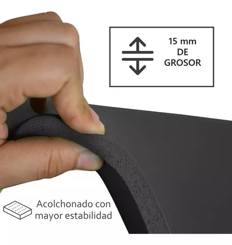 Mat Yoga Colchoneta Ejercicio Grueso 15mm