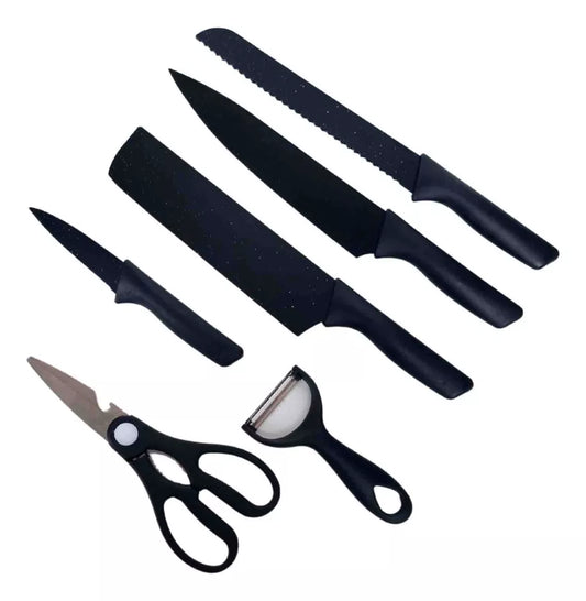 Kit Set De Cuchillos Cocina 6 Pcs