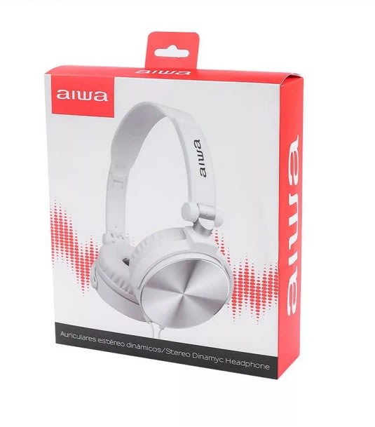 AUDIFONO AIWA AWX107W GRANDE M/L BLANCO