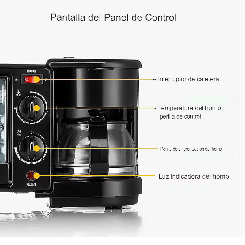 Máquina Para Hacer Desayuno 3 En 1