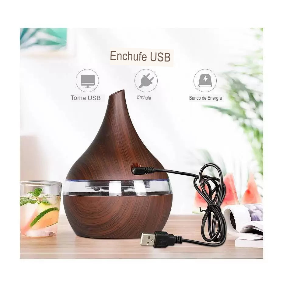 Humidificador USB Con Luz 200 ml